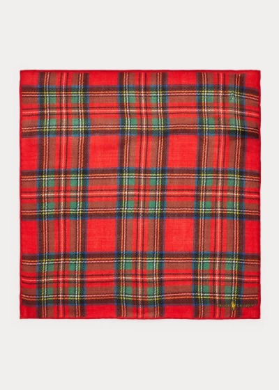 Cuadrícula Polo Ralph Lauren Hombre Rojos Multicolor - Tartan Wool Pocket - NAESR7129